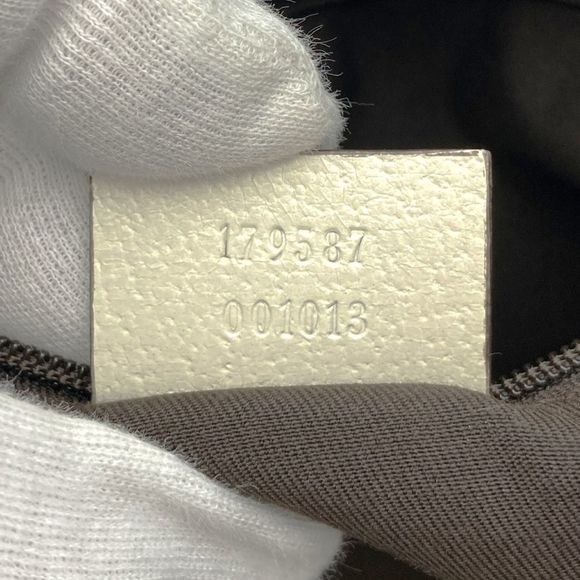 GUCCI 179587 001013 GG Canvas Tote Bag Handbag Leather Women's - Picture 6 of 8